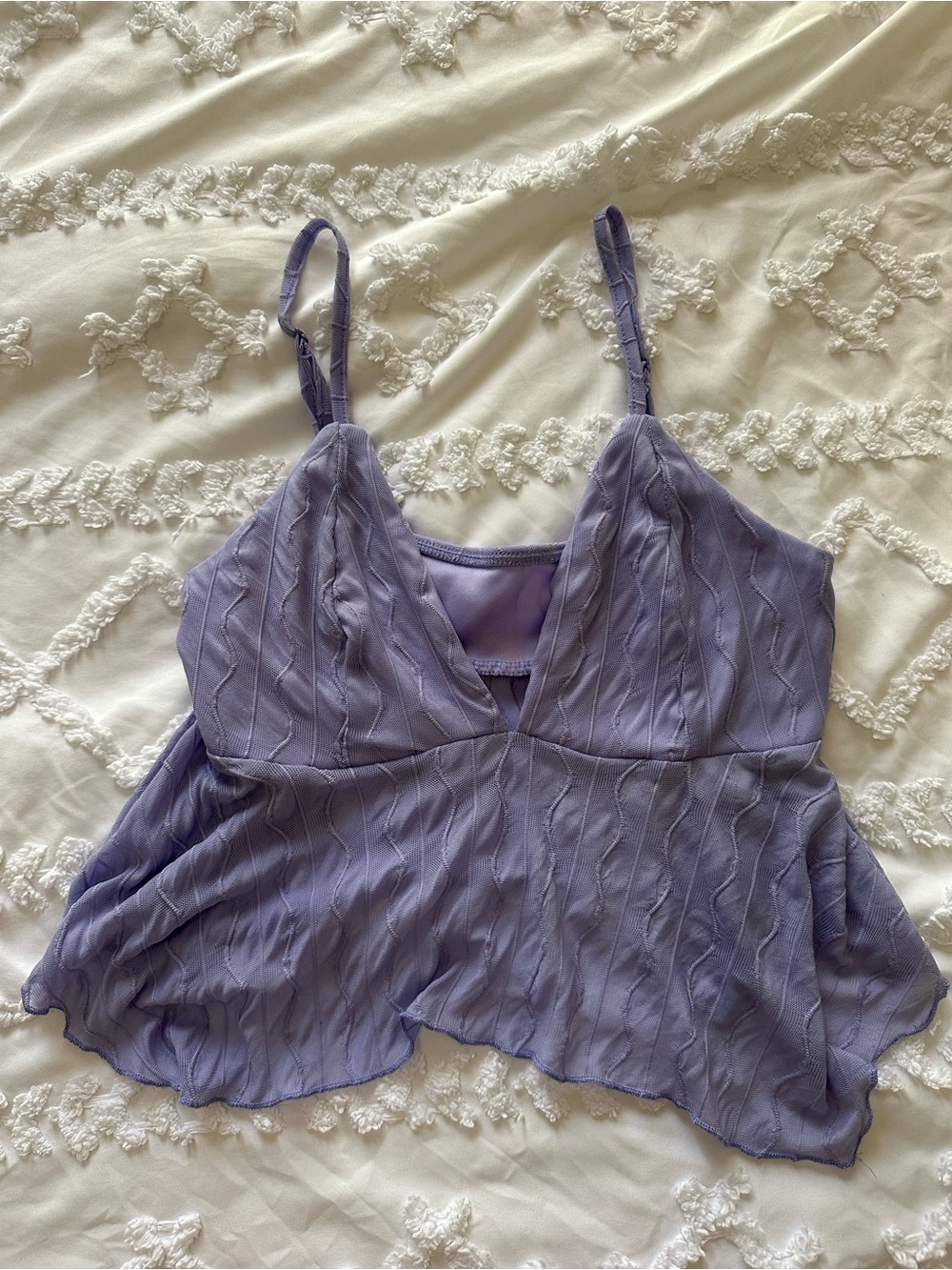 Flowy purple tank top